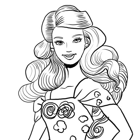 barbie birthday coloring pages barbie birthday party coloring pages
