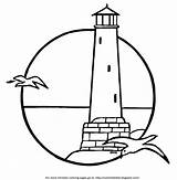 Lighthouse Popular sketch template