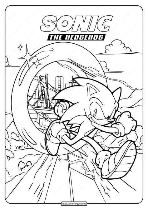 sonic  hedgehog printable  coloring pages