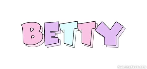 Betty ロゴ フレーミングテキストからの無料の名前デザインツール