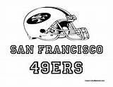 Coloring 49ers Francisco San Pages Football Nfl Sports Colormegood sketch template