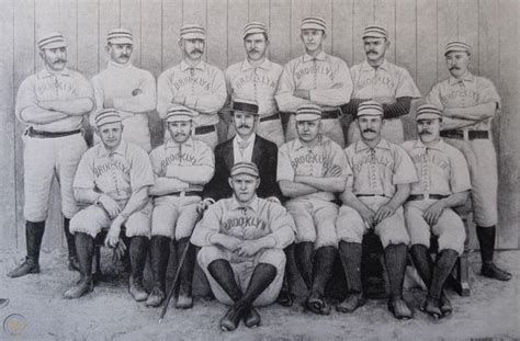 orig 1890 brooklyn dodgers new york baseball team portrait
