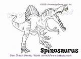 Spinosaurus Coloring Pages Dinosaur Dinosaurs Jurassic Printable Print Information sketch template