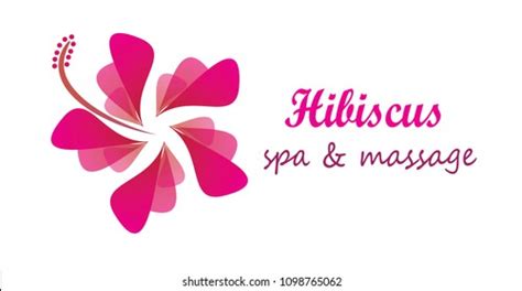 hibiscus flower logo vector eps