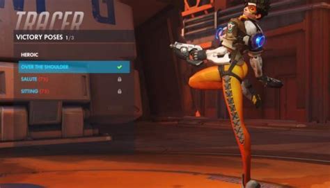 overwatch s tracer new over the shoulder pose after last