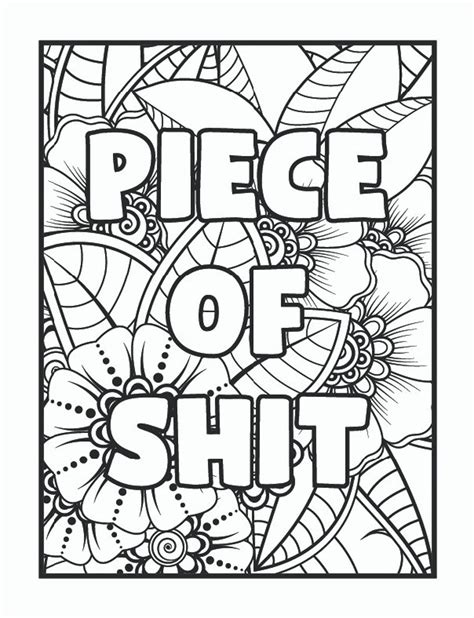 ideas  coloring cuss word coloring pages printable