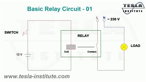 basic relay circuit  youtube