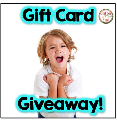 gift card giveaway glitter