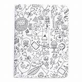 Poetry Colouring Paper Notebook Monsters X2 Activity Set sketch template