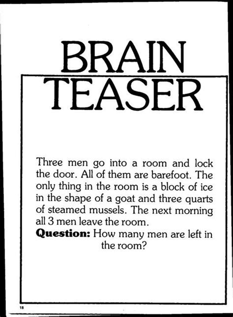 brain teaser energy post