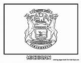 Michigan Coloringhome sketch template
