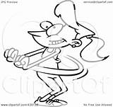 Jazzercise Dancing Woman Toonaday Royalty Outline Illustration Cartoon Rf Clip 2021 sketch template