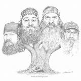 Duck Dynasty sketch template