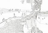 Guell Parc Orlando Gaudi Villes Papier 29x21 sketch template