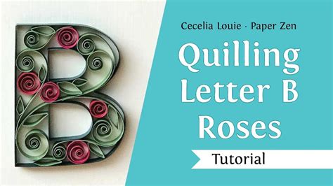 paper quilling alphabet letters