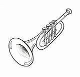 Instrumentos Trompeta Musicales Infantil Clarinet Notas Tuba Menta sketch template