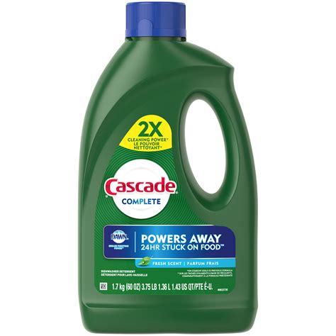 cascade complete gel dishwashing detergent fresh scent  fl oz walmartcom