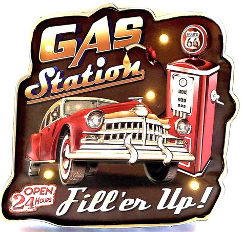 retro sign  man cave gas station fill   retro signs