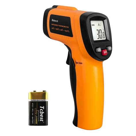 infrared thermometer helect  contact digital laser infrared