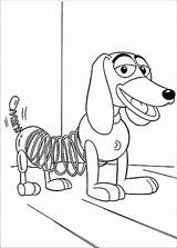 Slinky Toystory Trickfilmfiguren Smiles Getdrawings Malvorlage Cartoni Kategorien sketch template