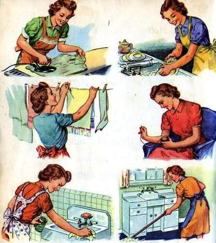 Mother Doing Household Chores Clip Art Library