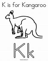 Kangaroo Coloring Color Pages Kids Drawing Printable Worksheet Cliparts Letter Frog Twistynoodle Print Alphabet Built California Usa Noodle Change Style sketch template