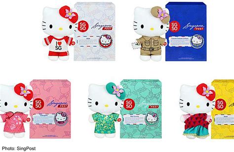 singpost releases sg50 hello kitty singapore news asiaone