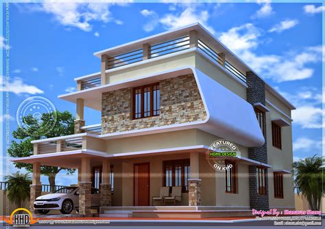 nice modern house   floor plan home kerala plans