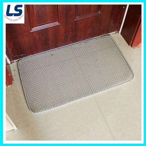 galvanized wire foot pedal door mat mesh shoe scraper mat china door