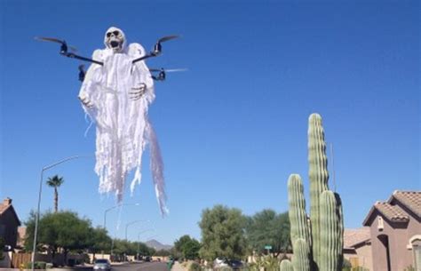creative  ghost drones  halloween