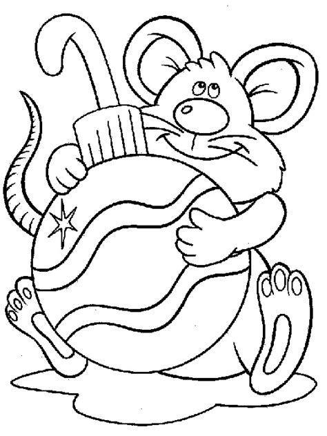 mouse  ornament digi stamps coloring pages christmas coloring