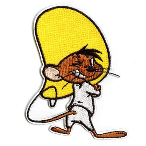 official speedy gonzales patch winking mouse embroidered iron etsy