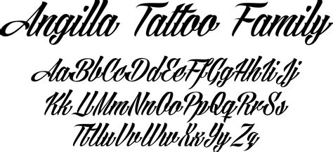 angilla tattoo ia true type font   favorite