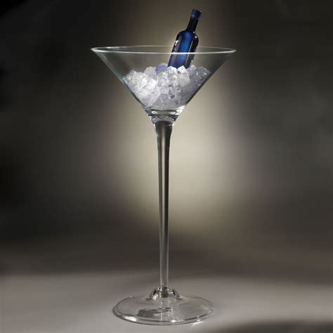 The Giant Martini Glass Chiller Hammacher Schlemmer