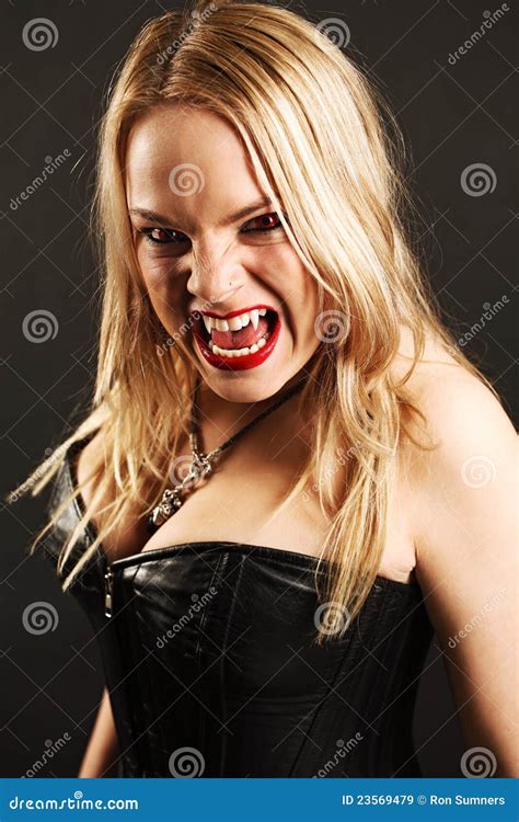 female vampire stock image image  anger eyes face