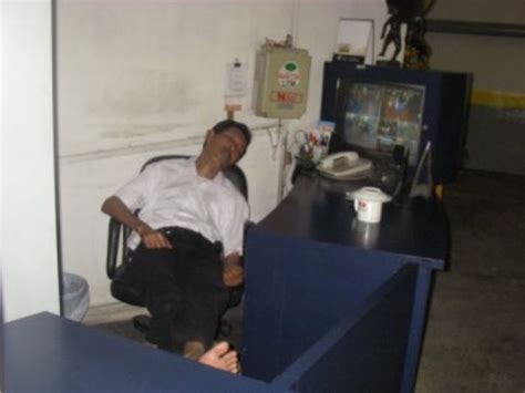 Security Guards Caught Sleeping On The Job Fun