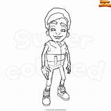 Subway Surfers Supercolored sketch template