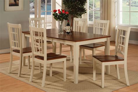 pc dinette kitchen dining room table set  chair  wood seat