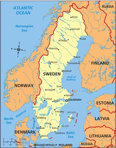 schweden politische karte