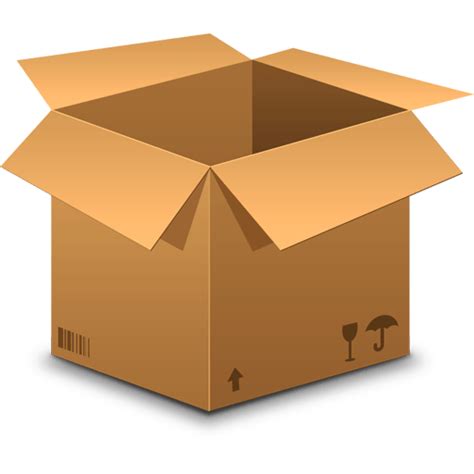 realistic cardboard box icon psd graphicsfuel