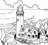 Faro Pages Farol Pintar Phare Faros Colorare Coloriage Disegno Colorier Lighthouses Natureza Sheets sketch template