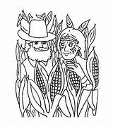 Coloring Corn Native American Field Thanksgiving Pages Indian Stalk Pilgrim During Color Comments Library Clipart Coloringhome sketch template