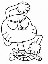Gumball Incrivel Incroyable Conceptions Darwin Incrível Colorindo Coloration Watterson Personagens 1200artists Coloringonly sketch template