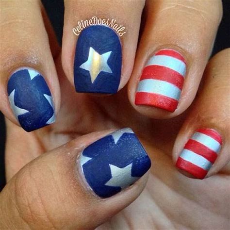 15 4th Of July Acrylic Nail Art Designs 2016 Fourth Of July Nails