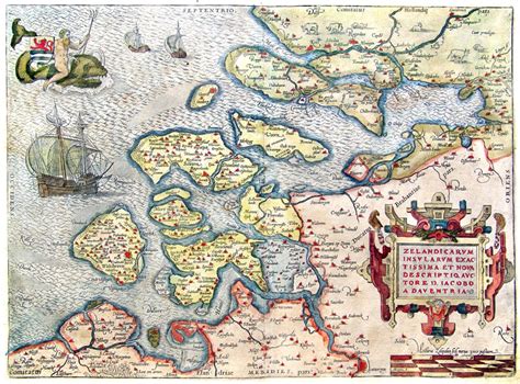 oude kaart zeeland kaart
