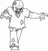 Coloring Pages Printable Zombie Zombies Kids sketch template