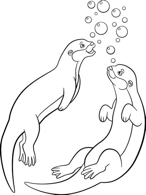 image result  otter coloring pages