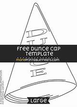 Dunce Cap Template Large Moreprintabletreats Templates Hat Multiple Sizes Them Medium Category Search Find Small sketch template