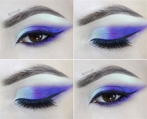 deep purple smoke makeup tutorial  brown eyes