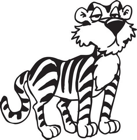 tiger shape templates crafts colouring pages